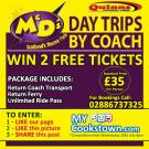 The rules for enter win 2 free tickets for M&D's sponsored by Quinn's coach hire